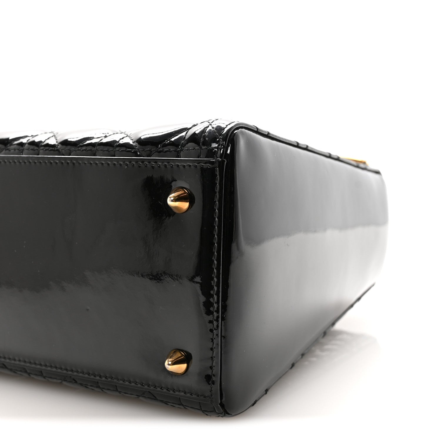 Christian Dior Patent Cannage Medium Lady Dior Black 9 of 9