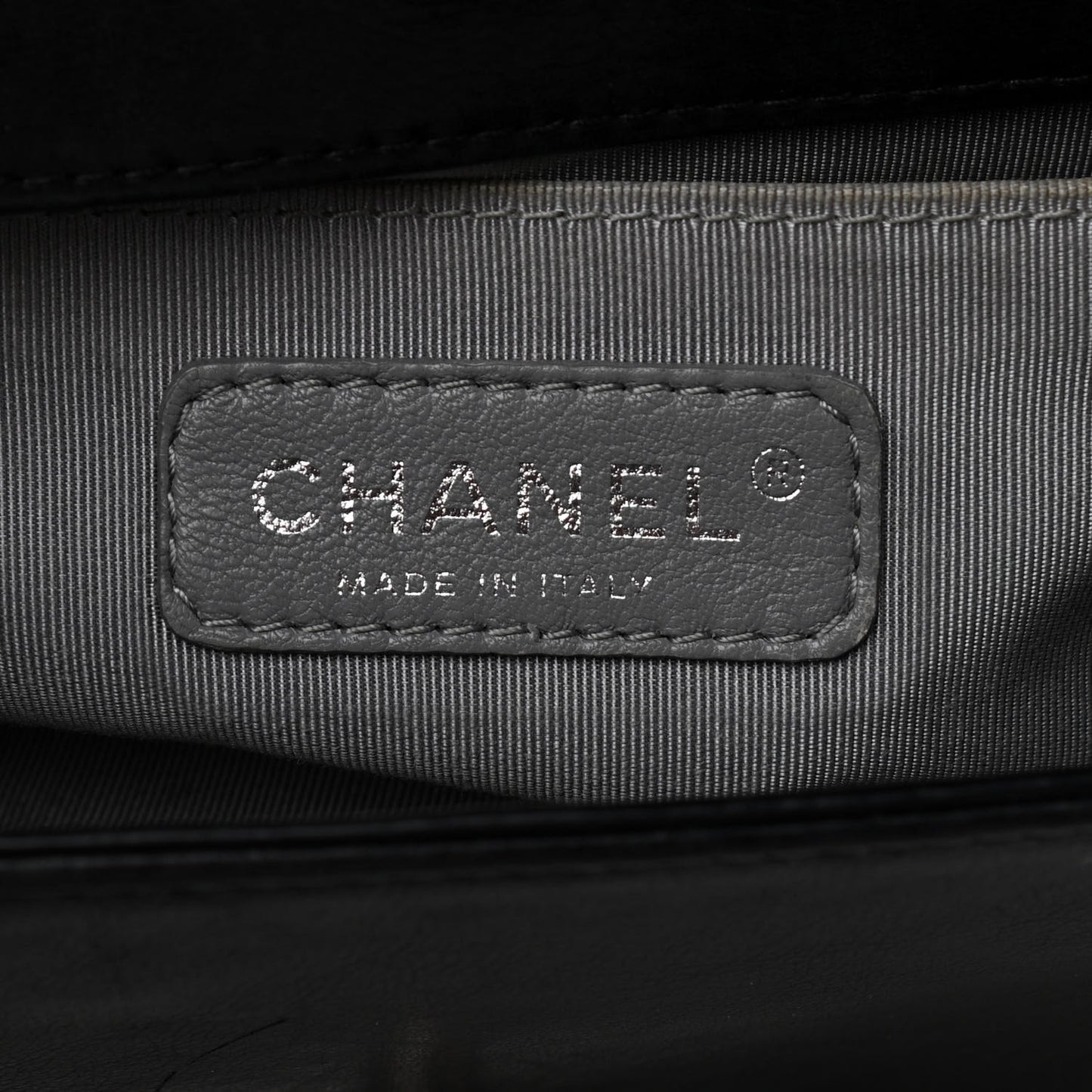 Calfskin Double Stitch Medium Boy Flap Black
