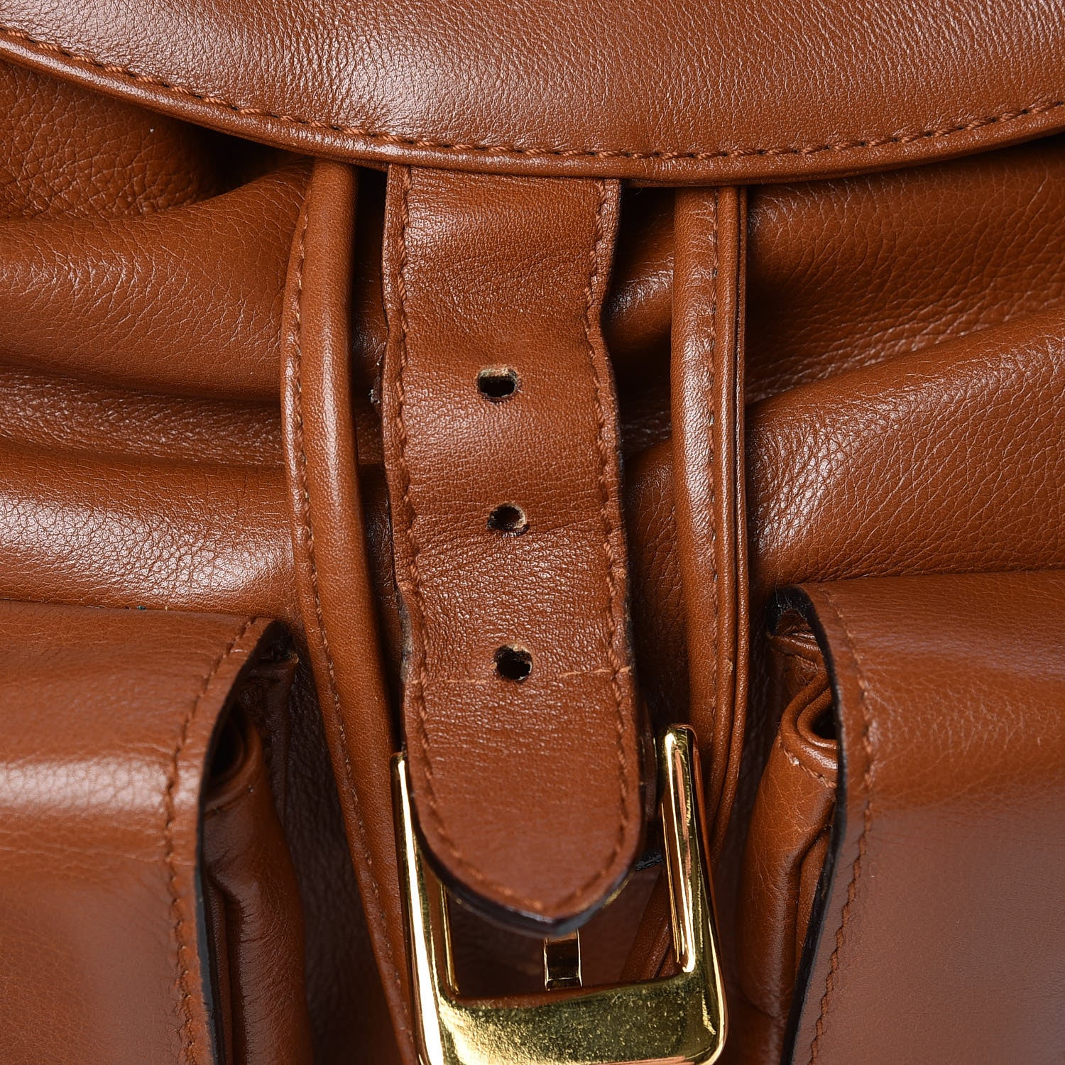 Gucci Calfskin Bamboo Backpack Brown 10 of 27