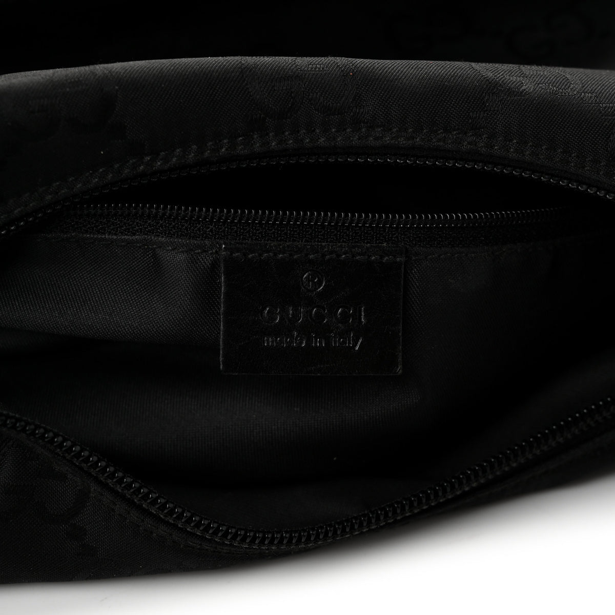 Nylon Hobo Monogram Small  Black
