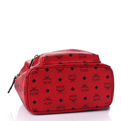 MCM Visetos Small Stark Backpack Ruby Red 3 of 10