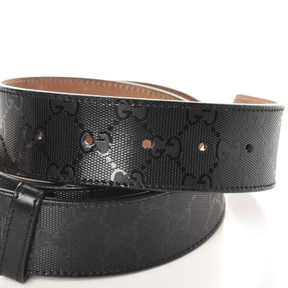 Gucci Imprime Monogram Interlocking G Belt 85 34 Black 4 of 6