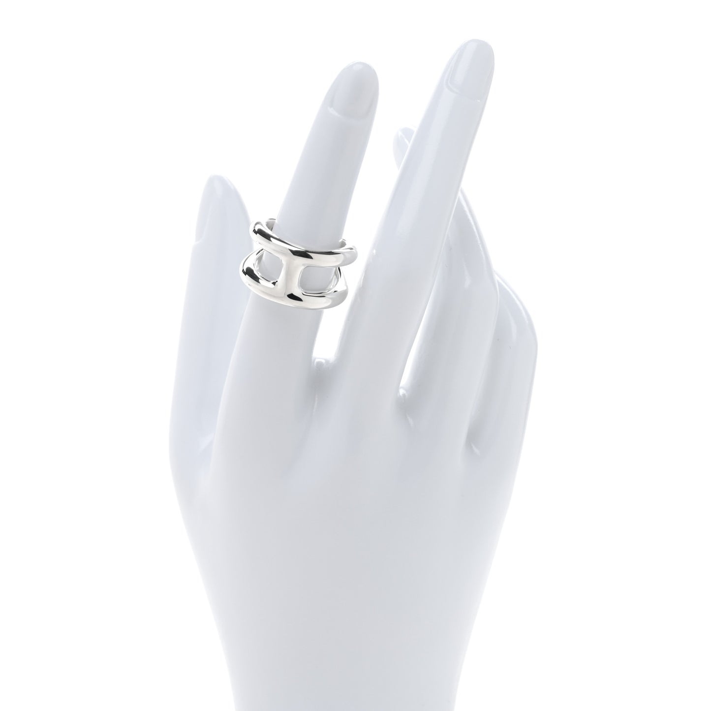 Sterling Silver PM Osmose Ring 53 6.5