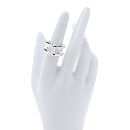 Hermes Sterling Silver PM Osmose Ring 53 6.5 2 of 5