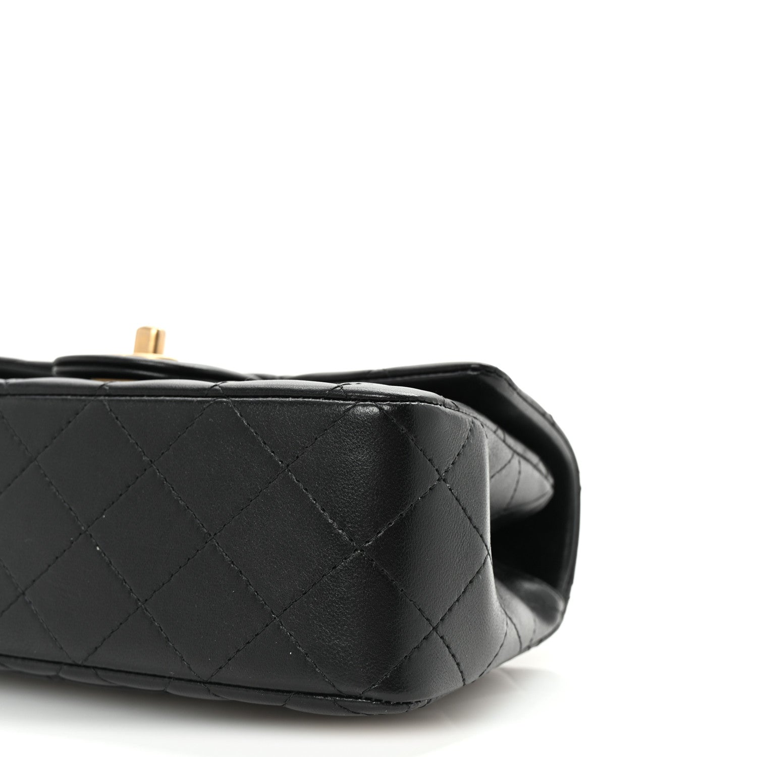 Chanel Lambskin Quilted Metal Mini Top Handle Rectangular Flap Black 9 of 9