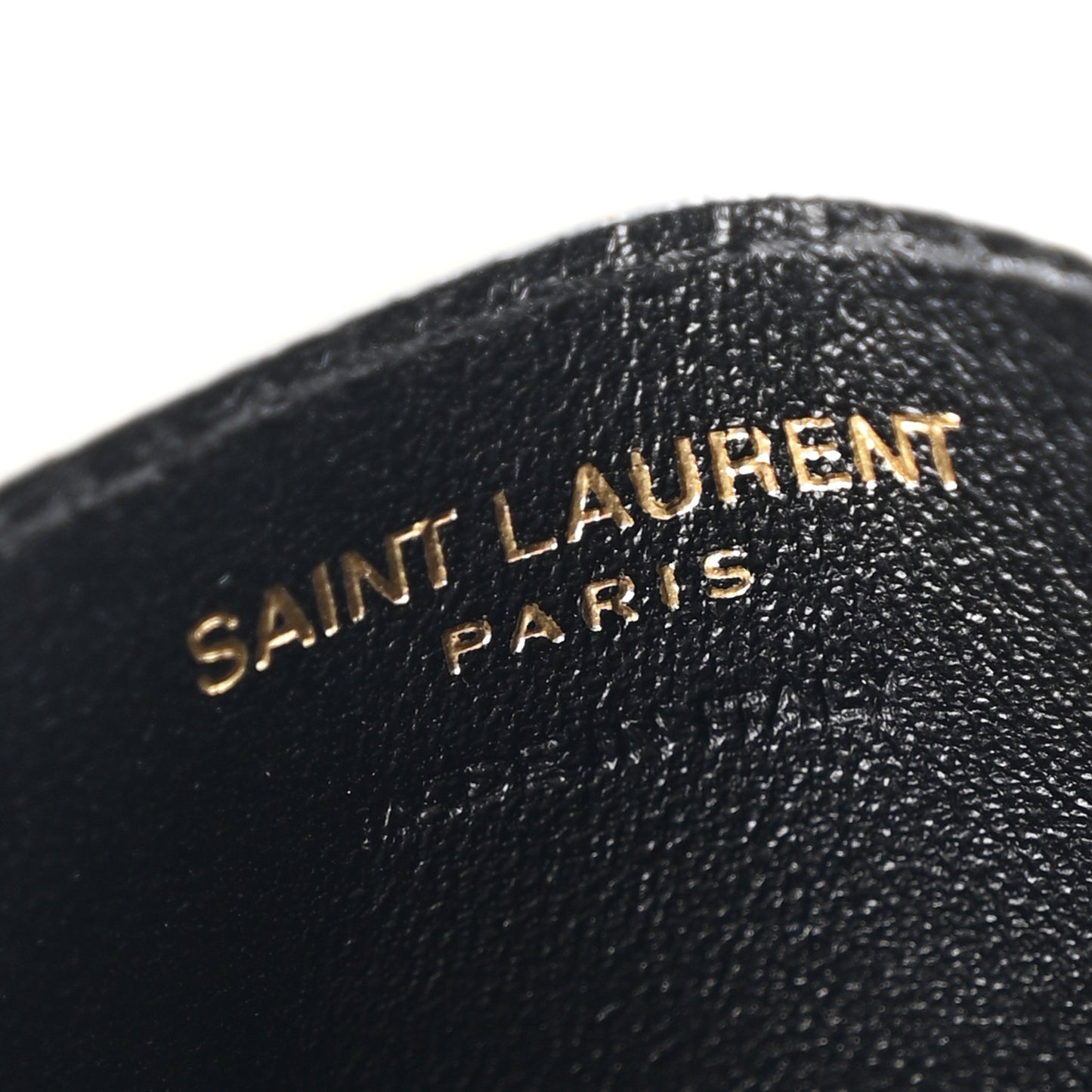Calfskin Crocodile Embossed Monogram Credit Card Case Crema Soft