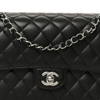 Chanel Caviar Quilted Medium Double Flap Black 9 of 13