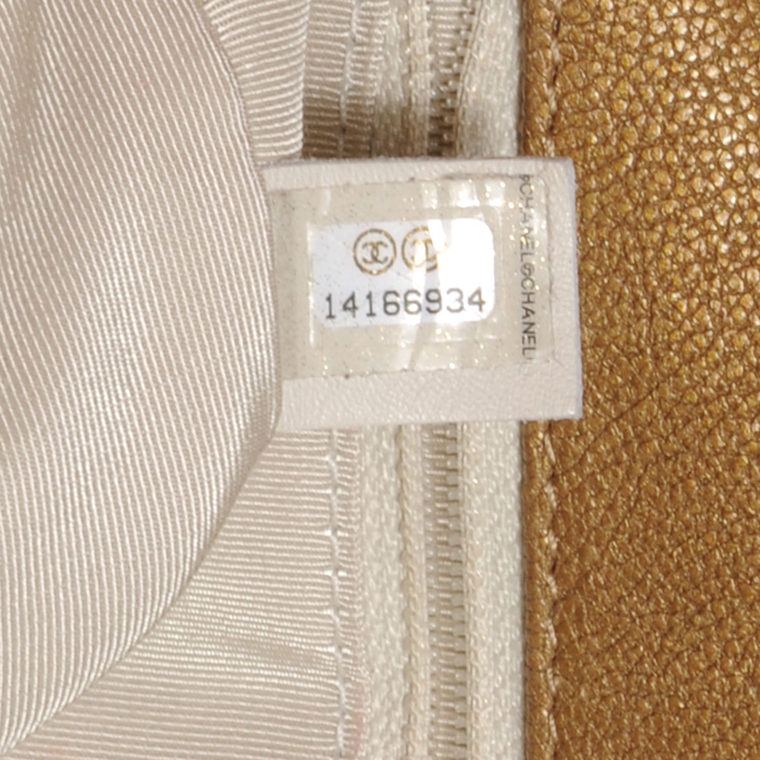 Chanel Calfskin Canebiers Medium Net Flap Dark Gold 7 of 7