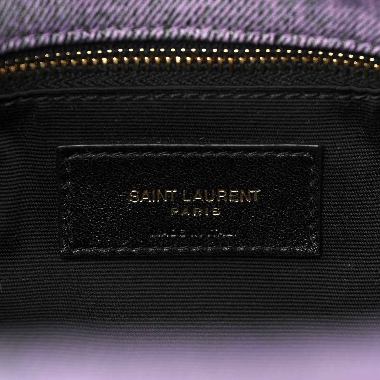 Denim Quilted Medium Loulou Puffer Monogram Chain Satchel Bleached Lilac