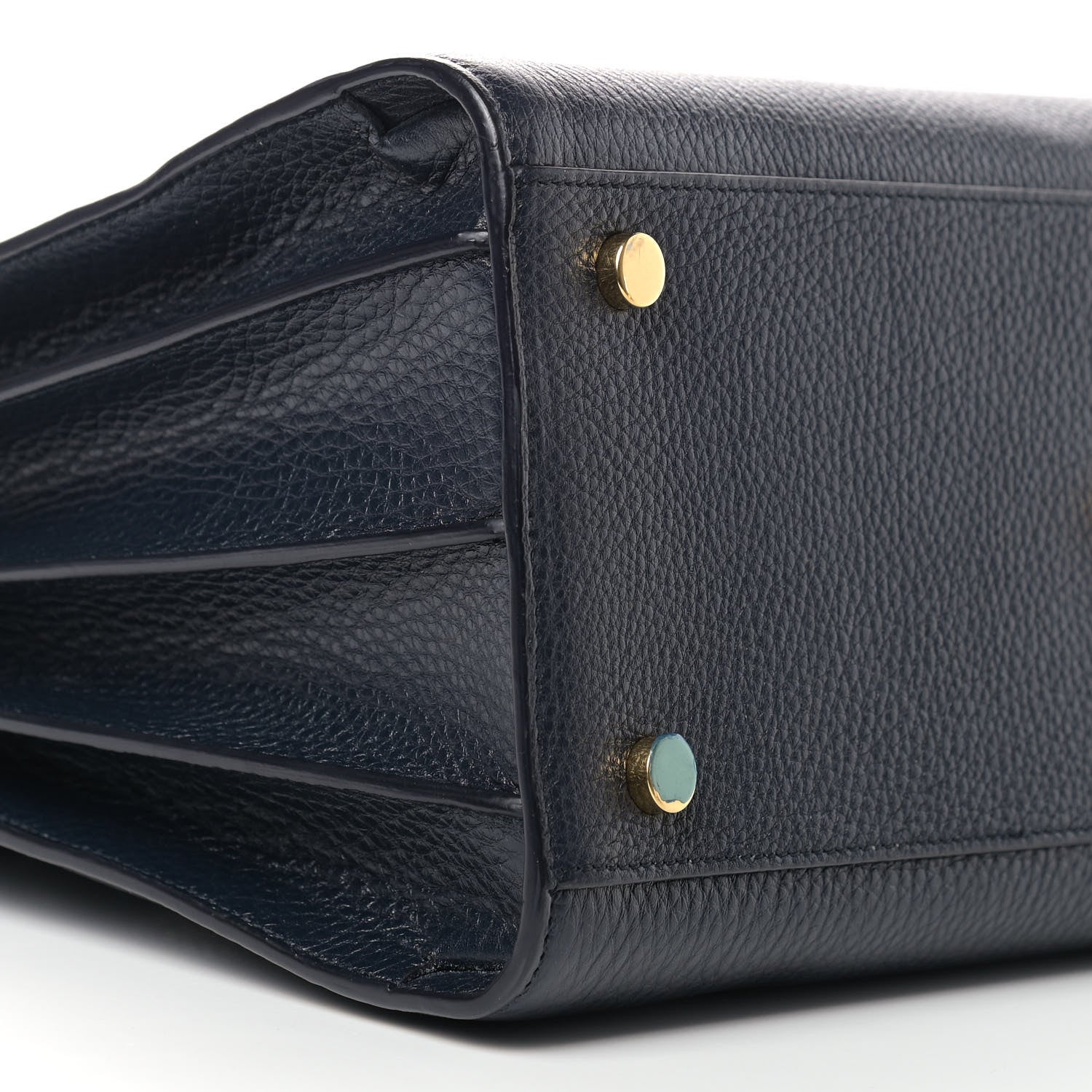 Saint Laurent Grained Calfskin Small Sac De Jour Navy 8 of 9