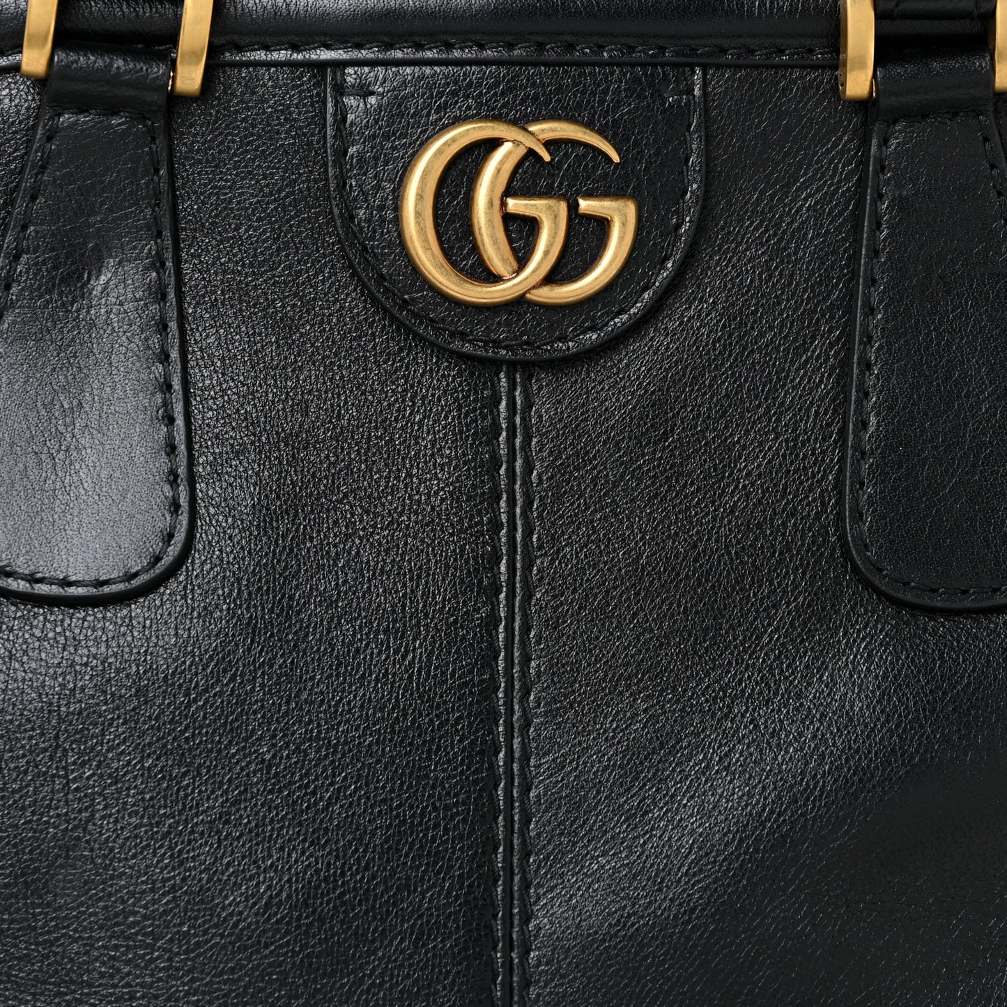 Calfskin Large Re(Belle) Top Handle Bag Black