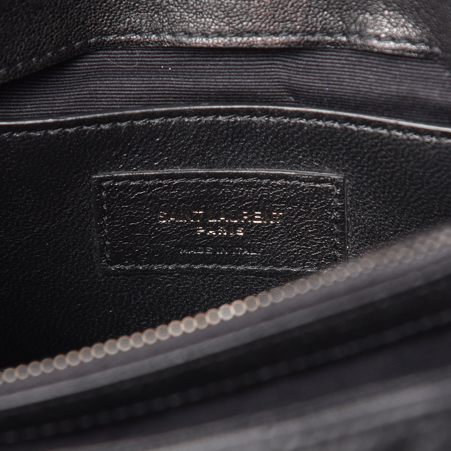 Saint Laurent Sheepskin Matelasse Chevron Monogram Medium College Bag Black 6 of 11