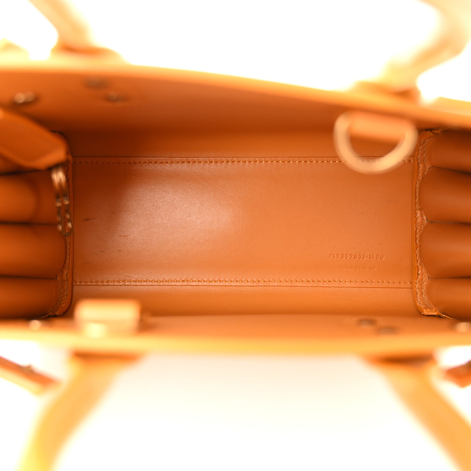 Saint Laurent Calfskin Nano Sac De Jour Mustard 5 of 11