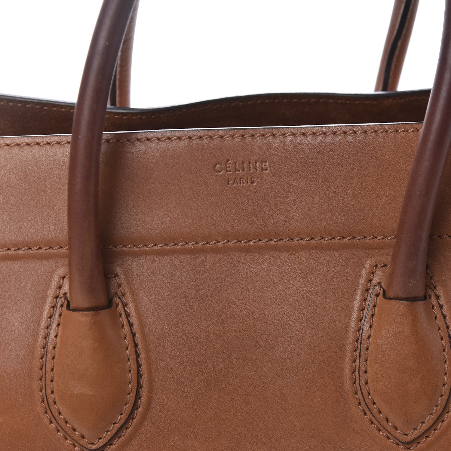 Celine Natural Calfskin Medium Phantom Luggage Tan 10 of 16