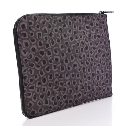 Gucci Canvas Animal Print Document Case Brown 3 of 9