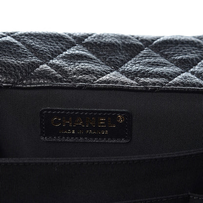Chanel Calfskin Quilted XXL Travel Flap Bag Black 6 of 8