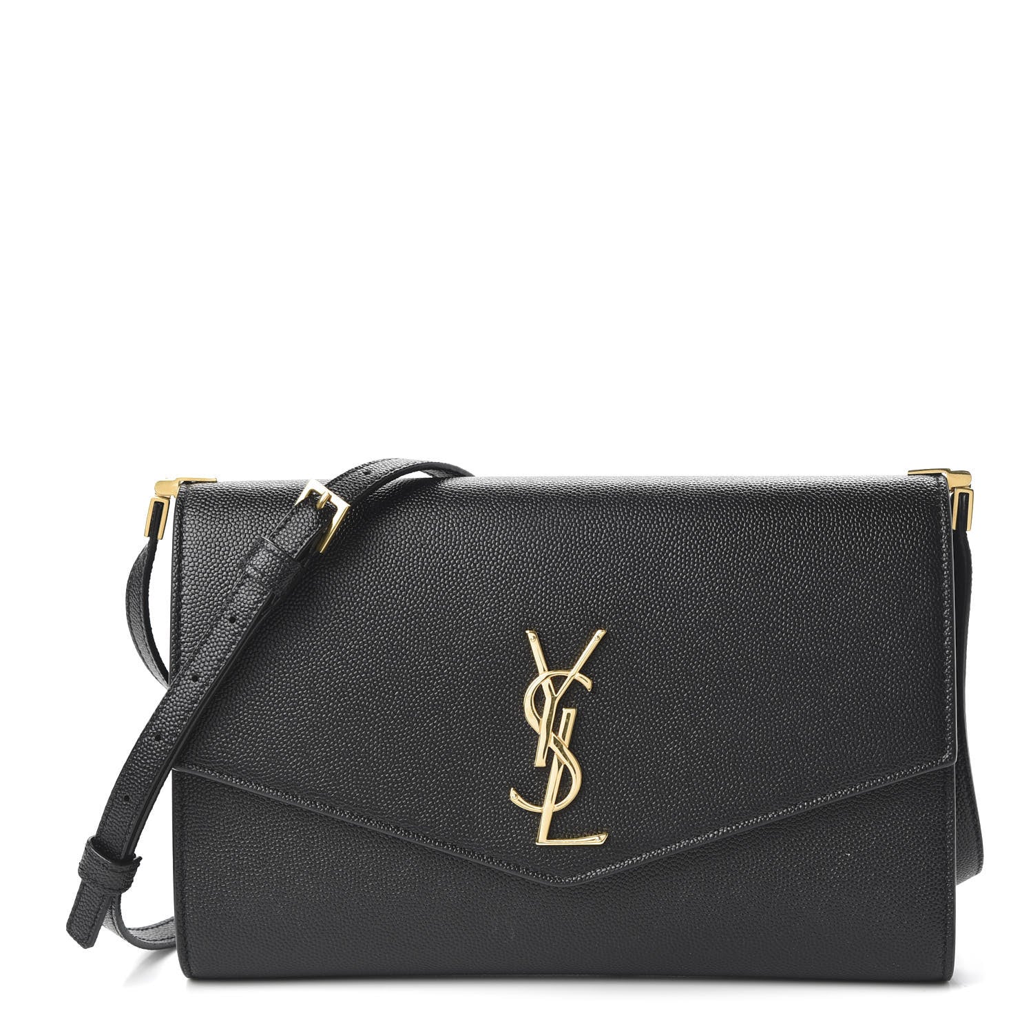 Saint Laurent Grain De Poudre Mini Uptown Crossbody Bag Black 1 of 10