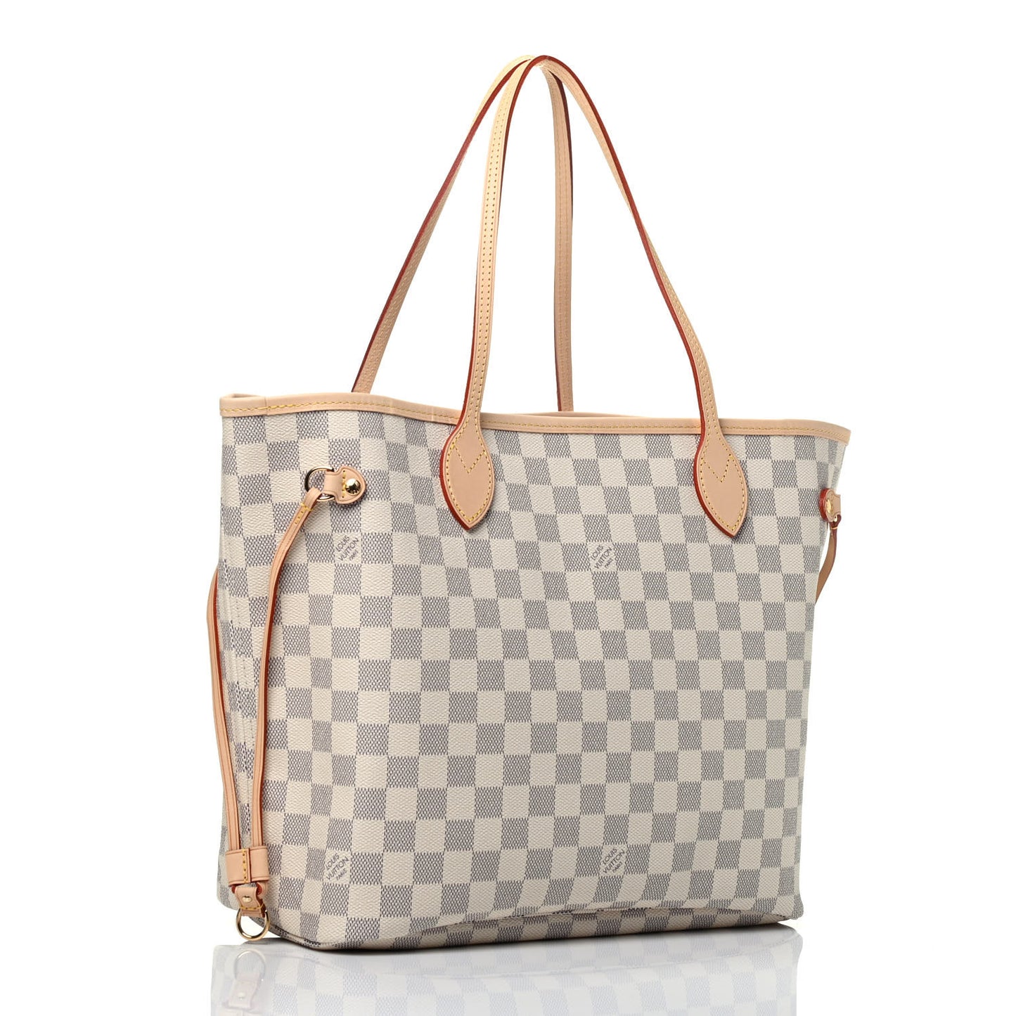 Damier Azur Neo Neverfull MM Rose Ballerine