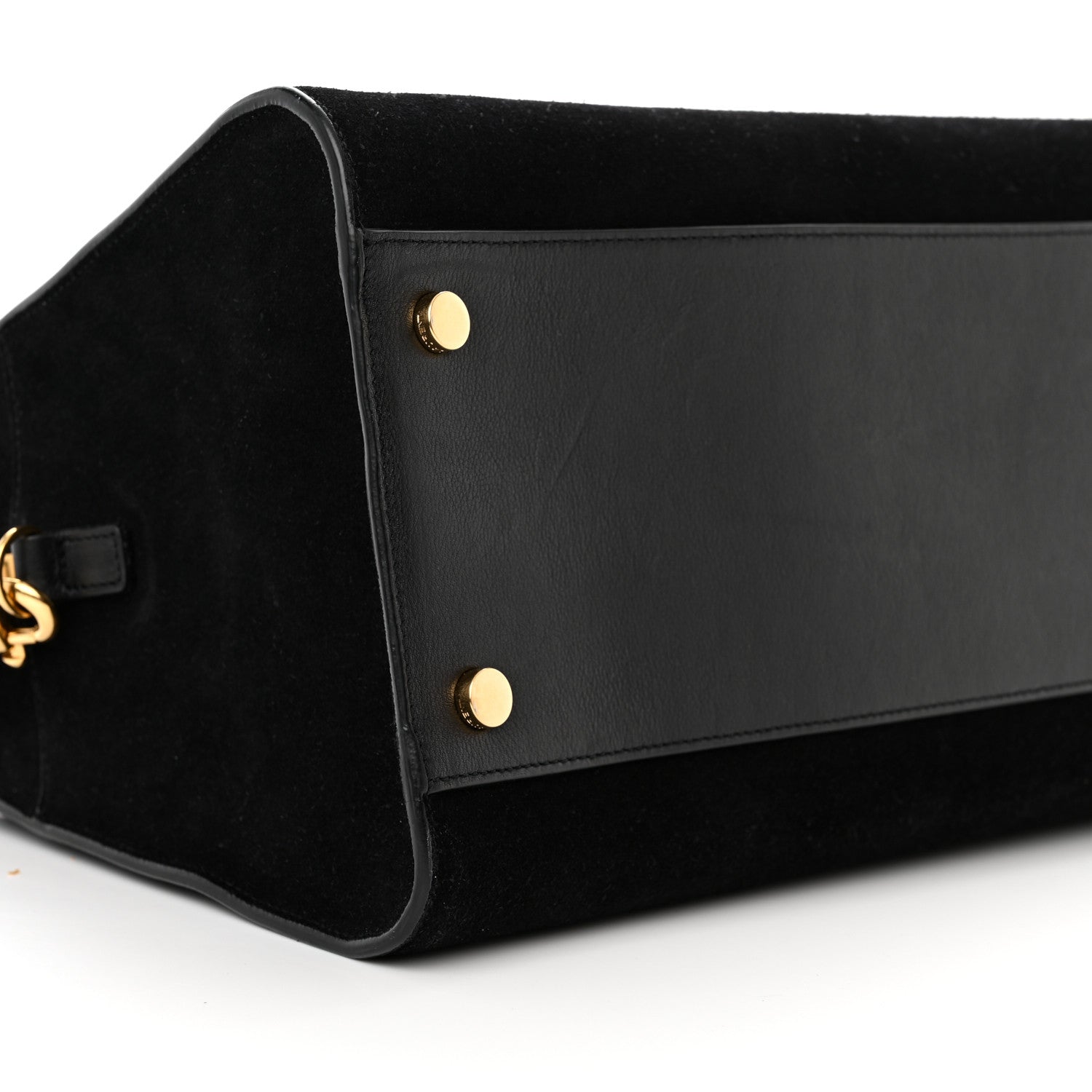 Saint Laurent Suede Calfskin Medium Monogram Cabas Black 8 of 13