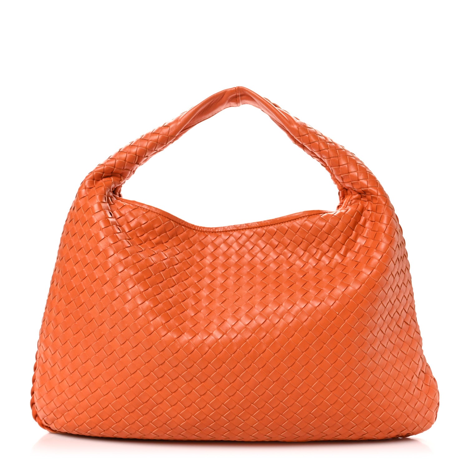 Bottega Veneta Nappa Intrecciato Large Veneta Hobo Orange 1 of 10