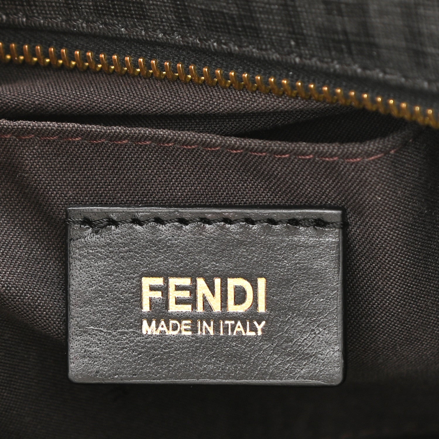 Fendi Zucchino Spalmati Vitello Small Boston Black 6 of 11