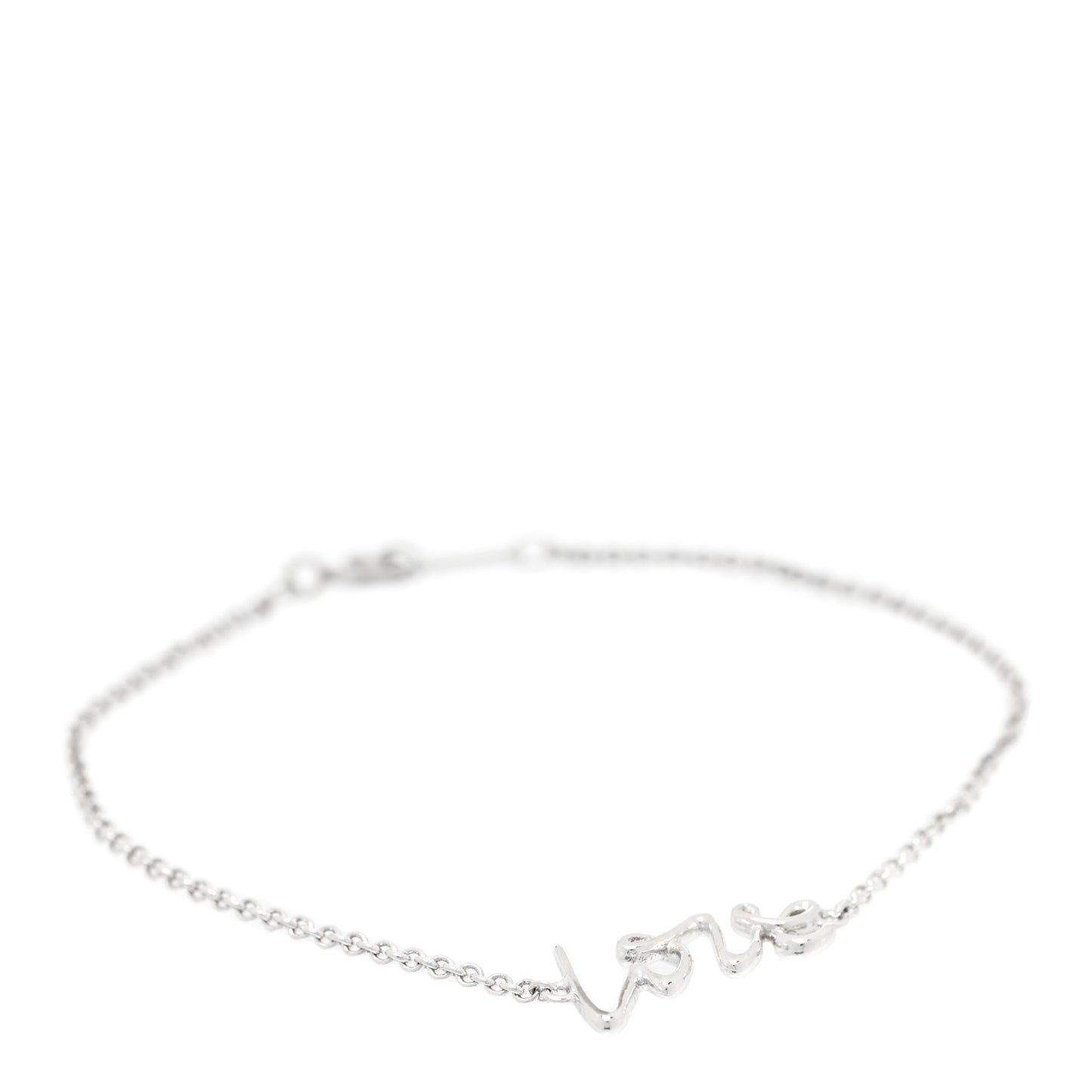 Sterling Silver Graffiti Love Bracelet