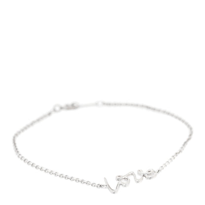 Tiffany Sterling Silver Graffiti Love Bracelet 1 of 4