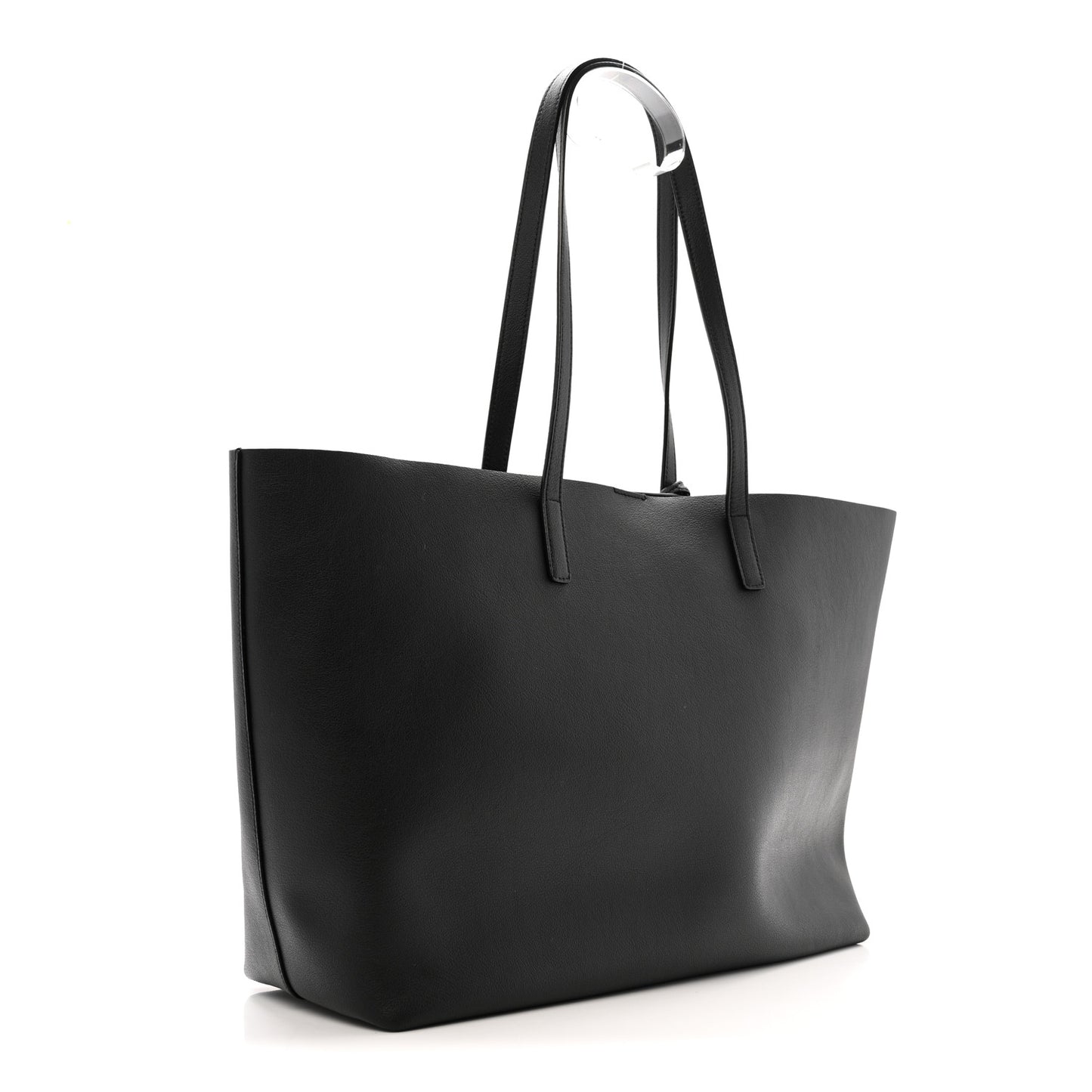 Calfskin Large Shopping Tote Black