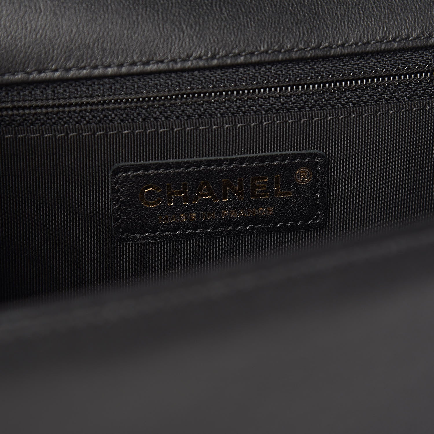 Chanel Lambskin Chevron Quilted Flap Black 6 of 11