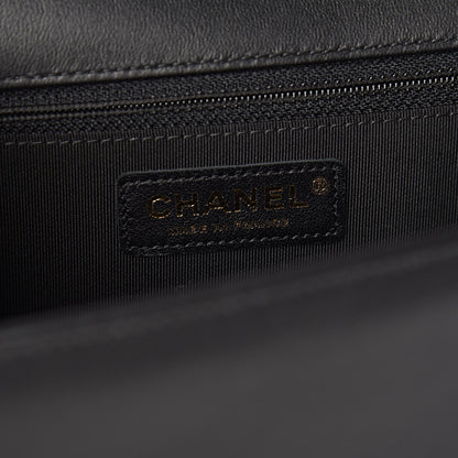 Chanel Lambskin Chevron Quilted Flap Black 6 of 11