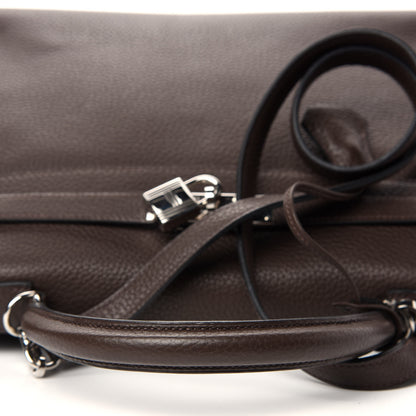 Hermes Taurillon Clemence Kelly Retourne 35 Chocolate 9 of 37