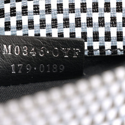 Fendi Vitello Elite Mink Fur Studded Karlito Tube Wallet On Chain Black White 8 of 12