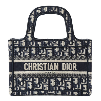 Christian Dior Oblique Mini Book Tote Blue Multicolor 1 of 10