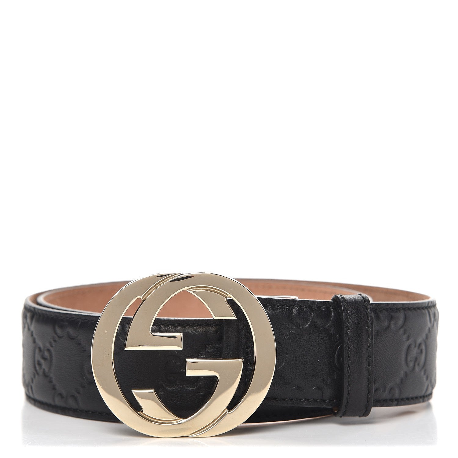 Gucci Guccissima Interlocking G 40mm Belt 80 32 Black 1 of 5