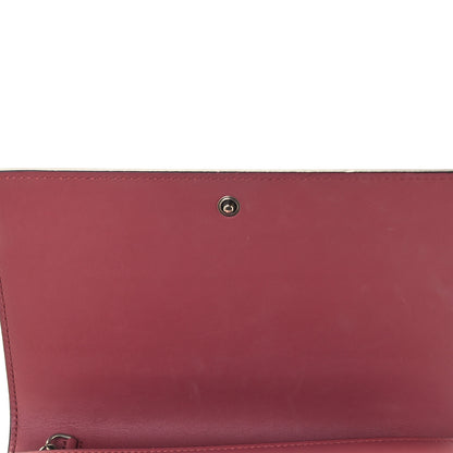 Gucci GG Supreme Monogram Blooms Chain Wallet Beige Multicolor Dry Rose 10 of 11
