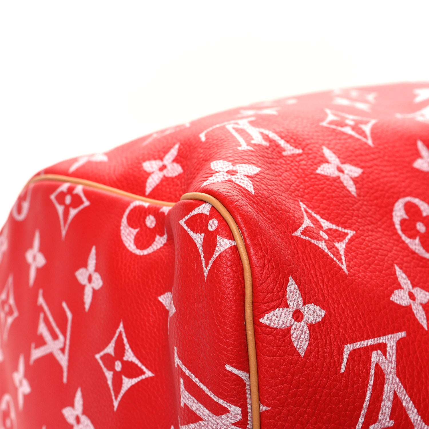 Louis Vuitton Calfskin Monogram Speedy P9 Bandouliere 50 Red 12 of 13