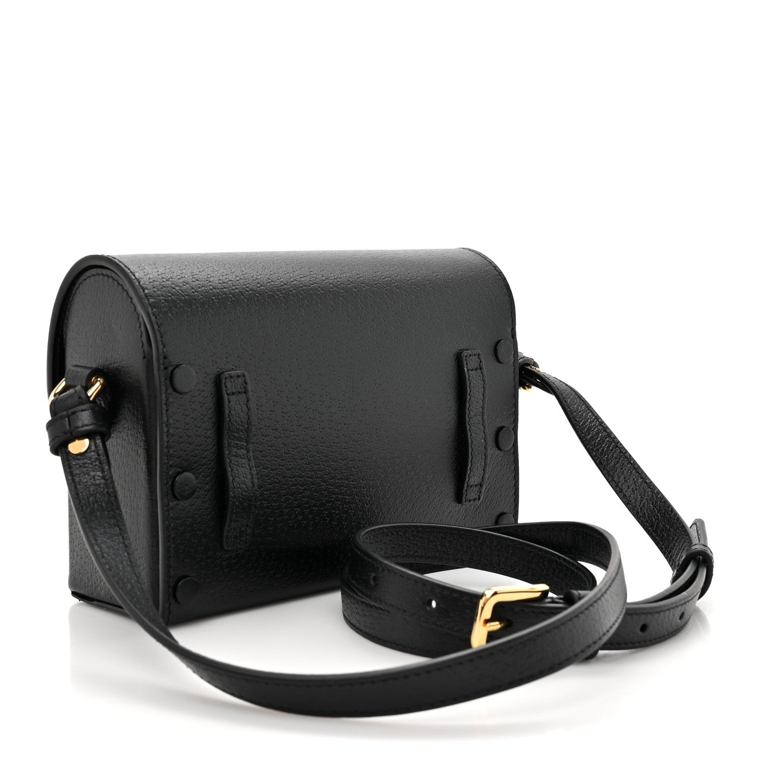 Gucci Calfskin Horsebit 1955 Shoulder Bag Black 3 of 11