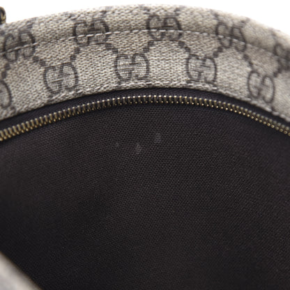 Gucci GG Supreme Monogram Medium Flat Messenger Bag Dark Brown 12 of 12