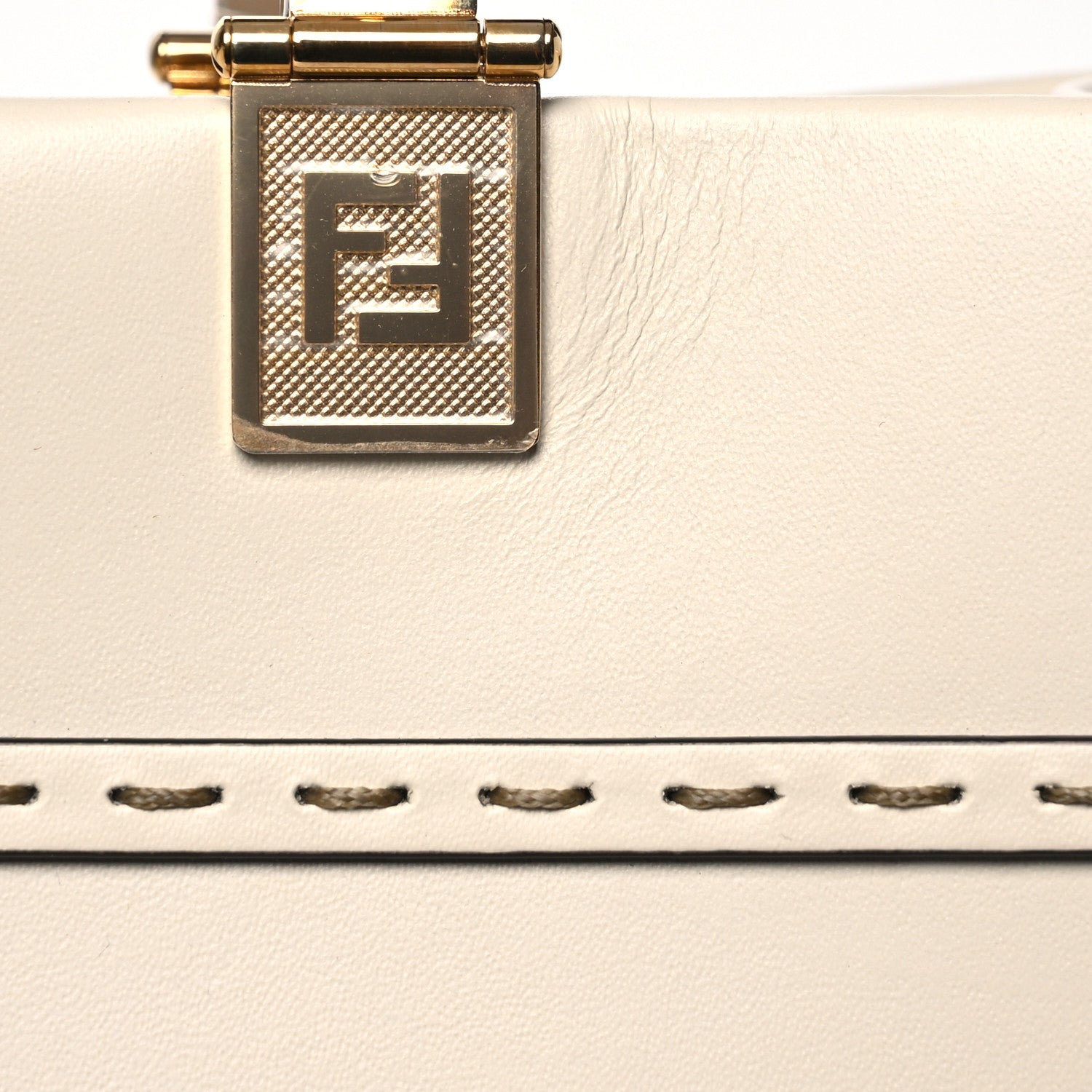 Fendi Vitello King Plexiglass Medium Fendi Sunshine Shopper Tote White Ice 11 of 13