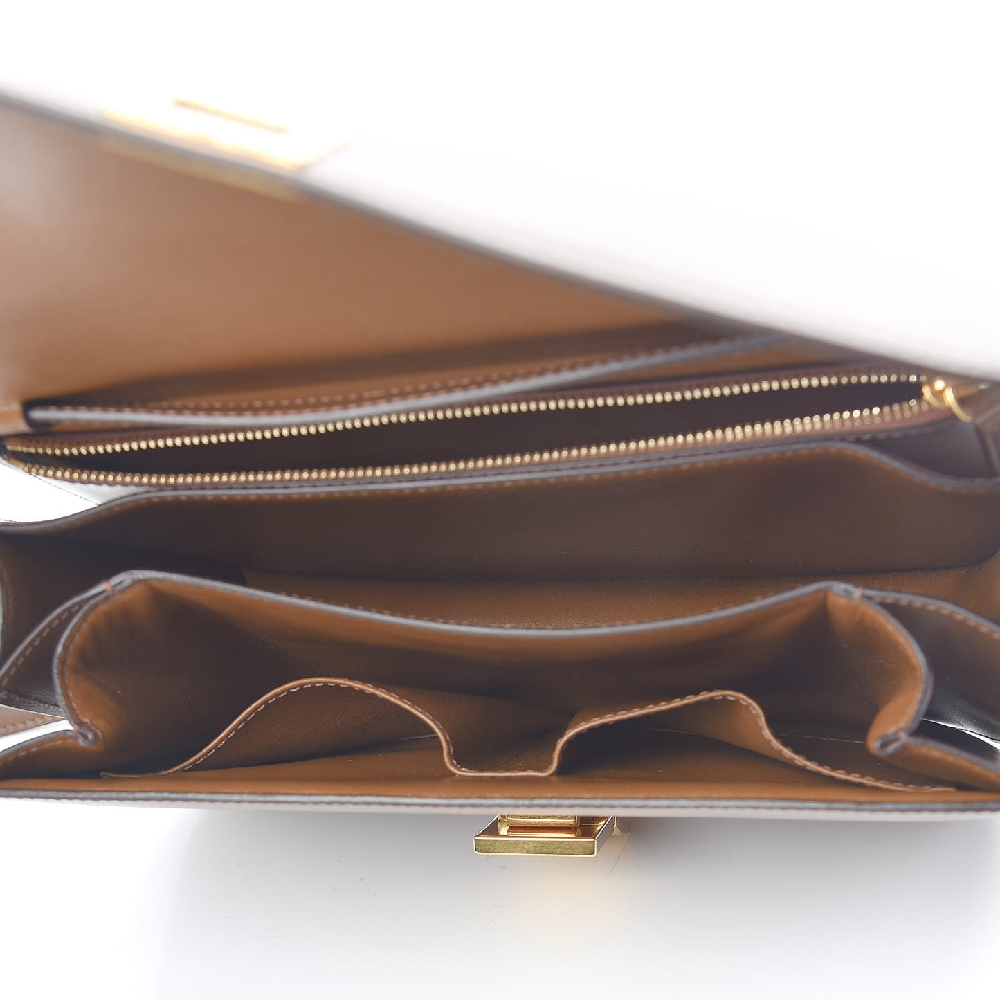 Box Calfskin Medium Classic Box Flap Bag Camel