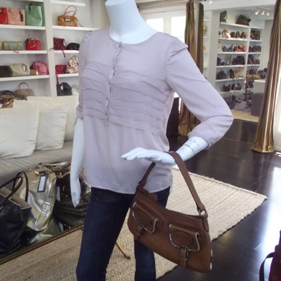 Leather Nova Trim Shoulder Bag
