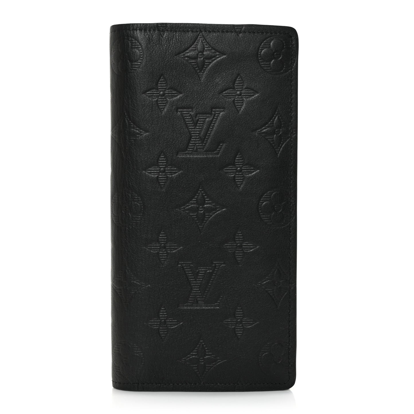 Calfskin Monogram Shadow Brazza Wallet Black