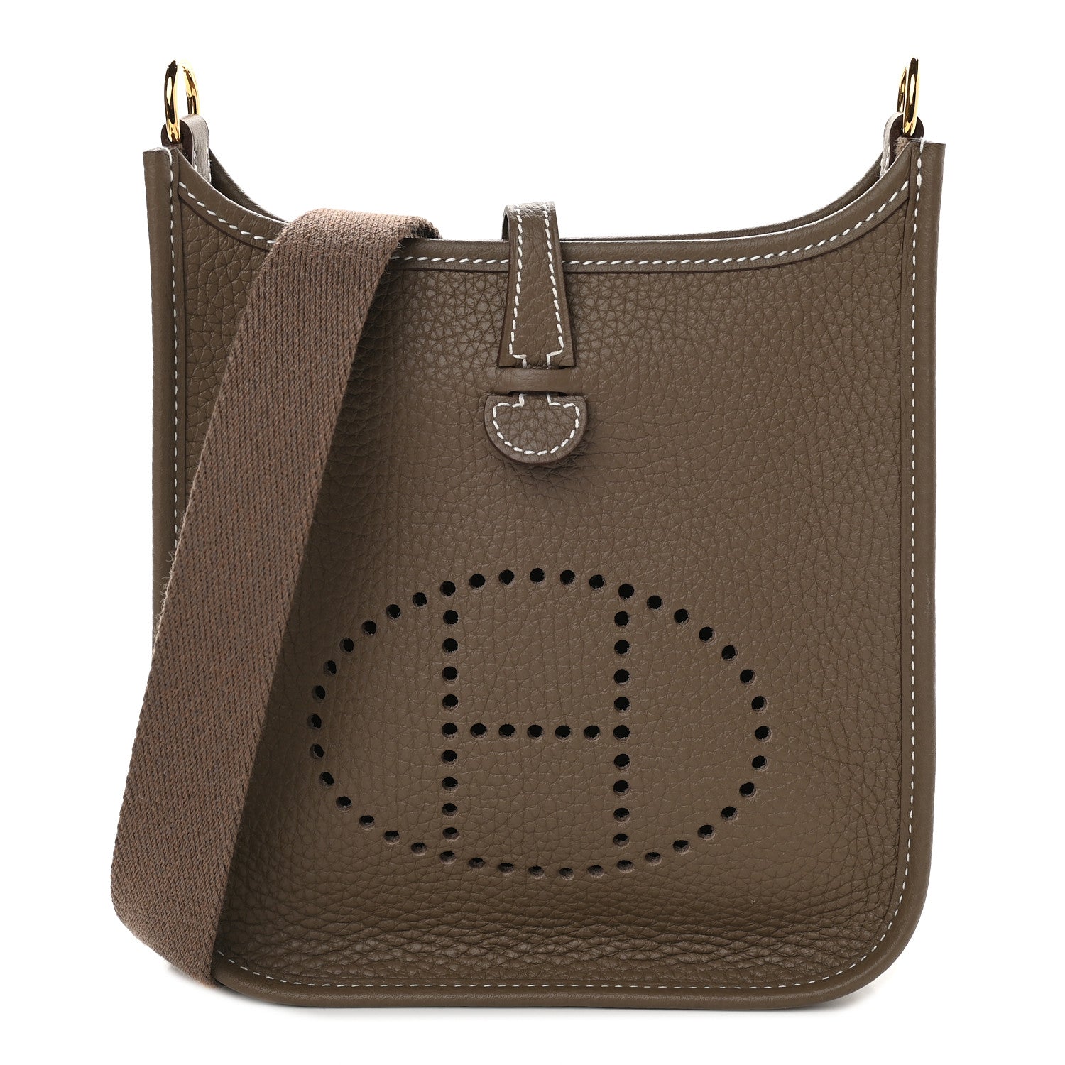 Hermes Taurillon Clemence Evelyne TPM Etoupe 1 of 9