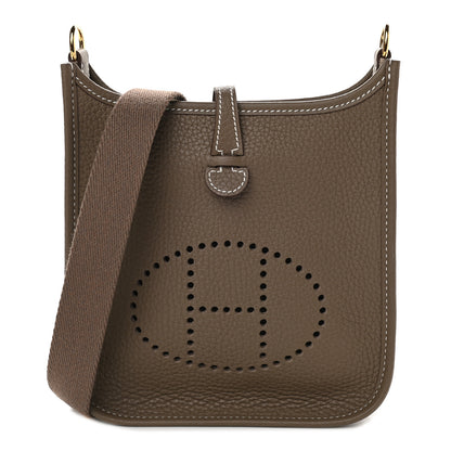 Hermes Taurillon Clemence Evelyne TPM Etoupe 1 of 9