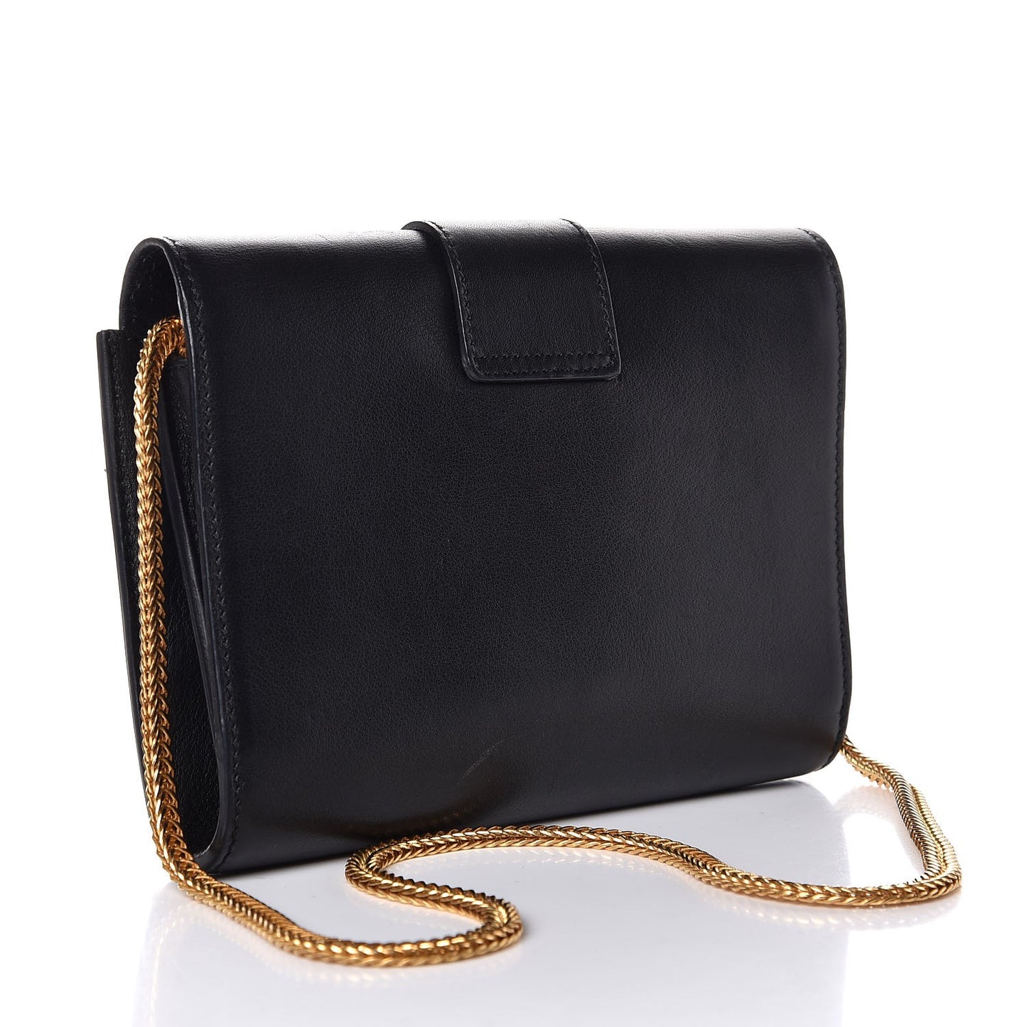 Calfskin Small Classic Y Satchel Black