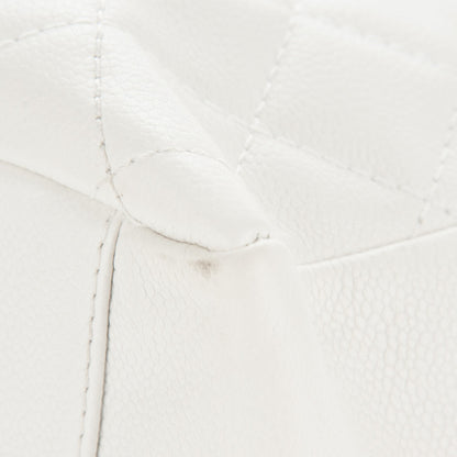 Chanel Caviar Quilted Grand Shopping Tote GST White 9 of 11