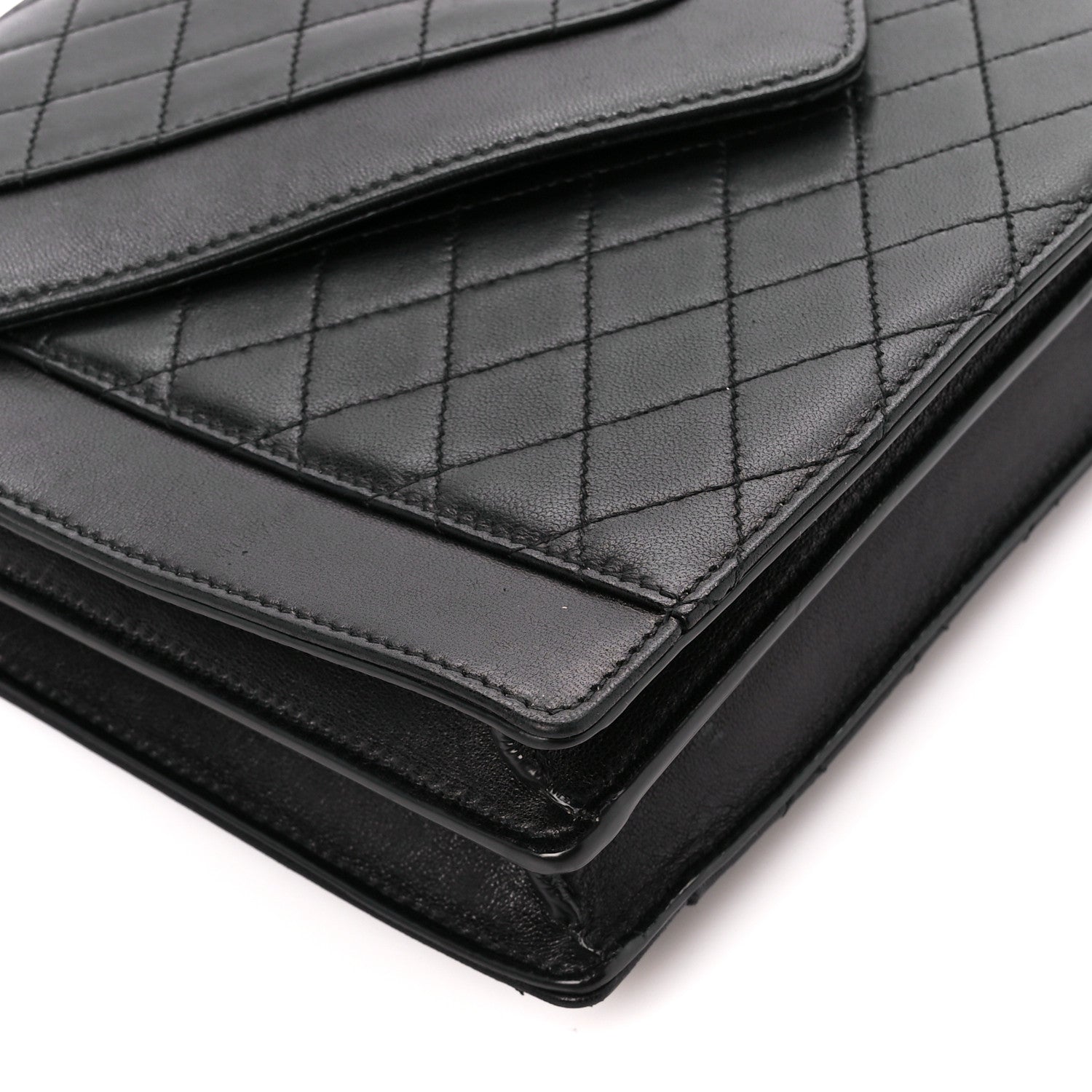 Saint Laurent Lambskin Quilted Mini Gaby Satchel Black 10 of 11