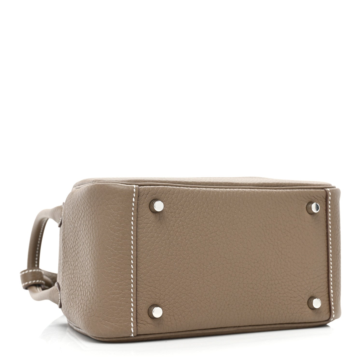 Hermes Taurillon Clemence Mini Lindy 20 Etoupe 4 of 8