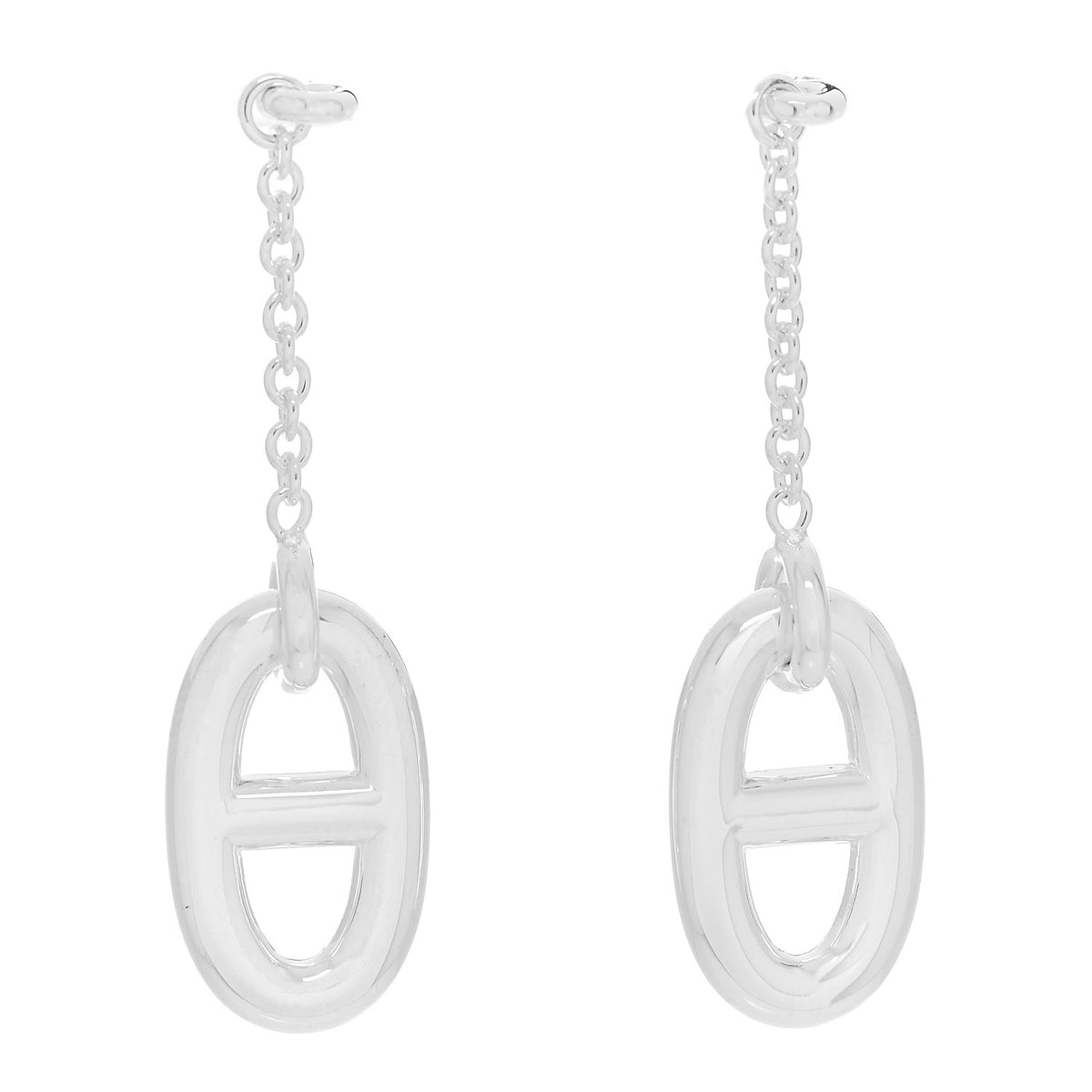 Hermes Sterling Silver Farandole Drop Earrings 1 of 4