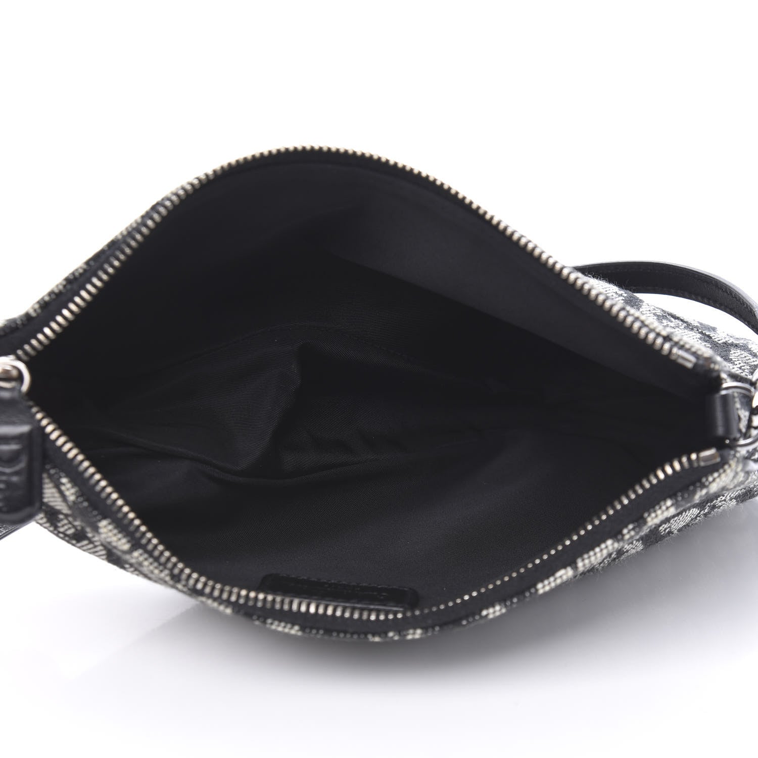Christian Dior Monogram Mini Saddle Pochette Black 5 of 9